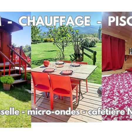 La Roulotte Du Cagire - 4 Pers - Pyrenees Guest House Villeneuve-de-Rivière Екстериор снимка