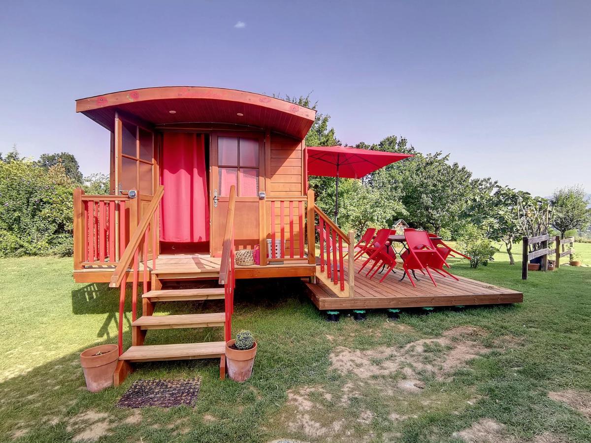 La Roulotte Du Cagire - 4 Pers - Pyrenees Guest House Villeneuve-de-Rivière Екстериор снимка